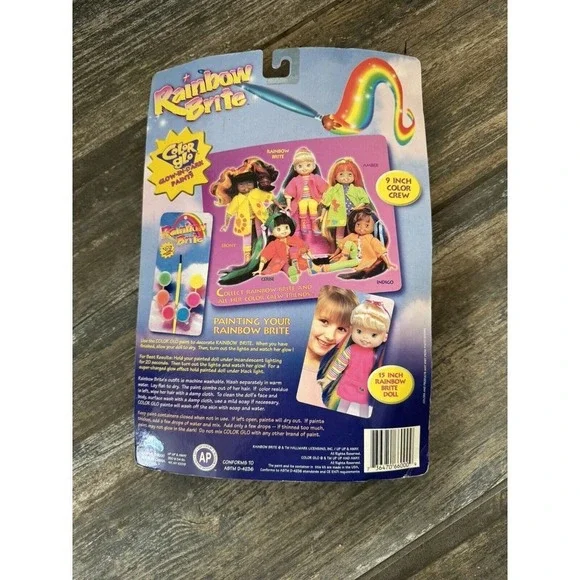 Color Glo Rainbow Brite Doll Amber‎ 9 Original Sealed Package Rare! Collectible